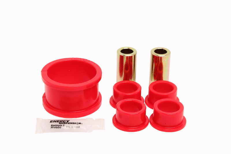Nissan Titan Steering Rack Bushing Set - Energy Suspension - Red - `04-`15
